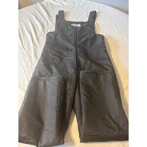 Raven Vintage Snow Bibs Mens Large Black Good Insulated Ski Overalls Made in USA